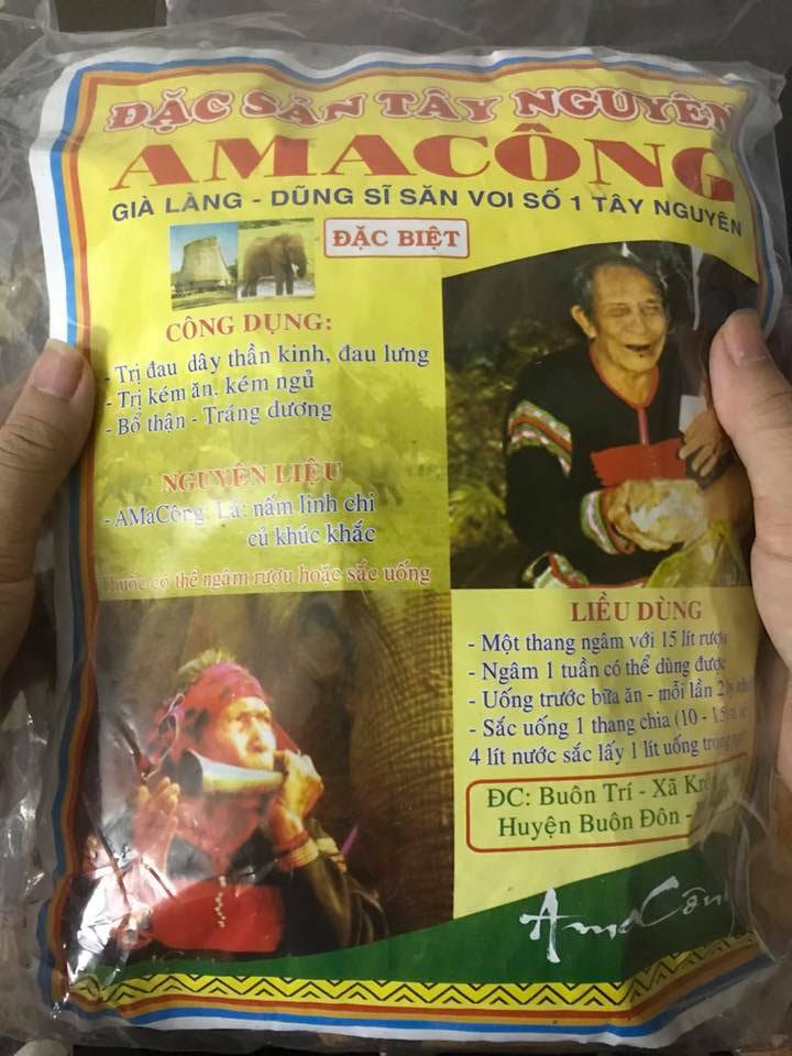 Giá thang thuốc Amakong Tây Nguyên là bao nhiêu?